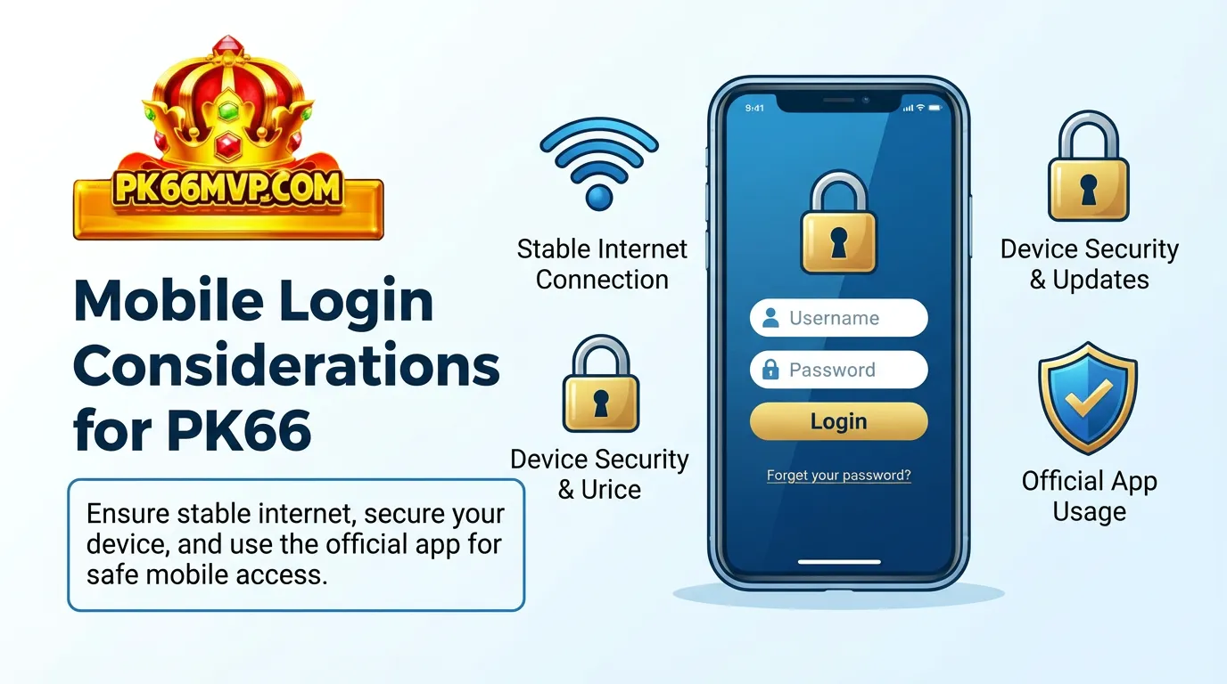 Mobile Login Considerations for PK66